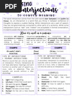 Interjections Notes