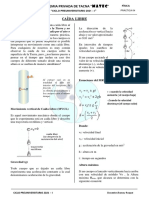 PRACTICA 04. Caida Libre