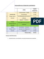 Criterios de Evaluación en La TÉCNICA DE LA ENTREVISTA - 30 Minutos