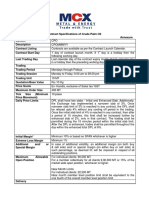 Crude Palm Oil January 2022 Contract Onwards