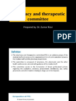 Pharmacy Therapeutic Committee Report