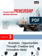 UniKL Technopreneurship CHP 3 - Business Opportunities Through Creative and Innovative Ideas