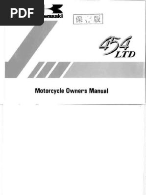 1990 Kawasaki 454 LTD 3 PDF | PDF