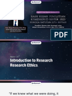 Basic Materi - Introduction To Research (Research Ethics)