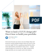 Want To Land A UI - UX Design Job