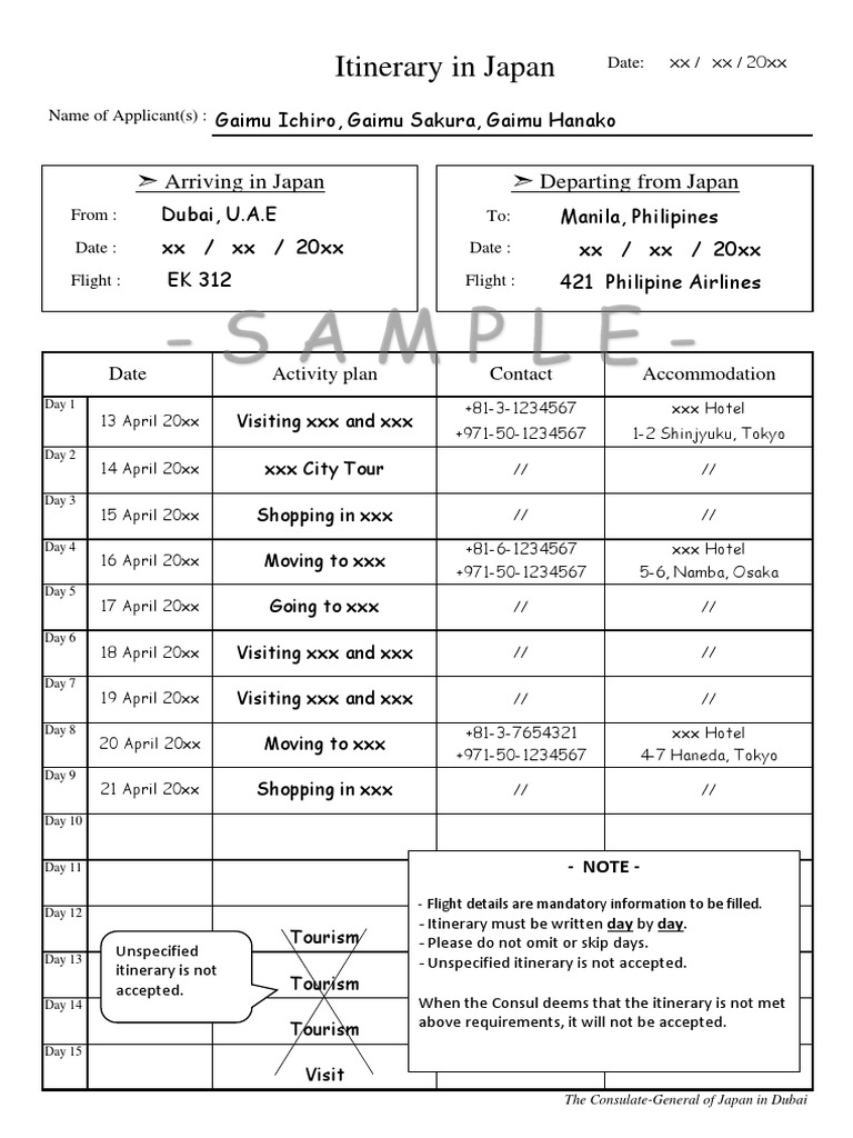 japan-itinerary-sample-pdf