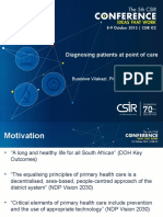 Diagnosing Patients at Point of Care: Busisiwe Vilakazi, Pieter Roux, Kevin Land