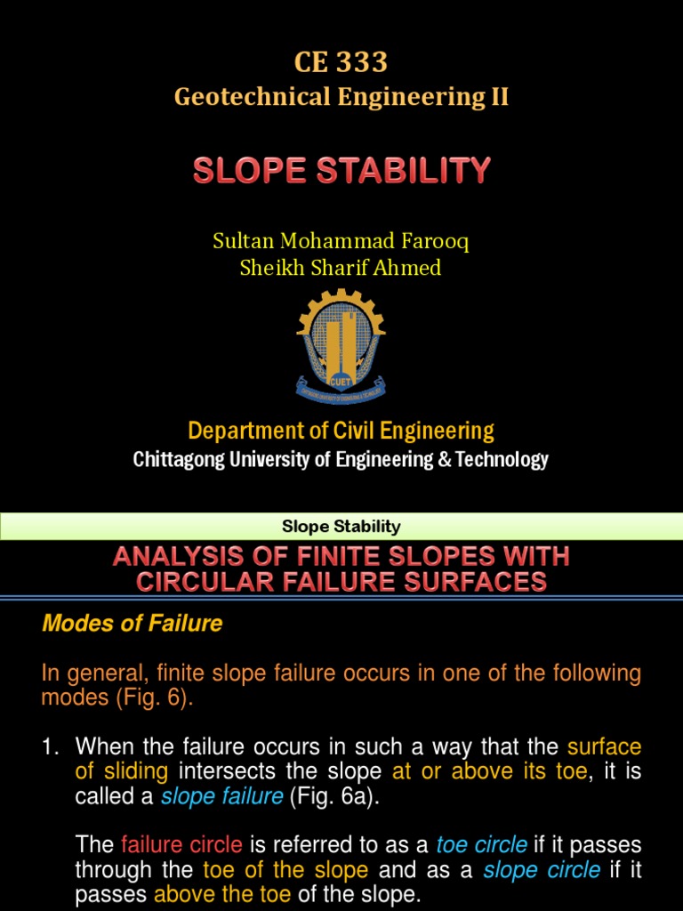 Slope Stability 042 PDF PDF Continuum Mechanics Solid Mechanics