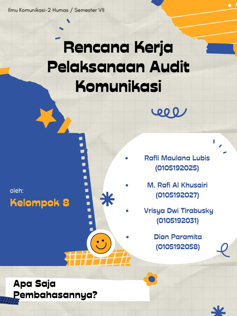 Rencana Audit Komunikasi Efektif | PDF