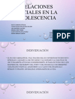 Relaciones Sociales en La Adolescencia