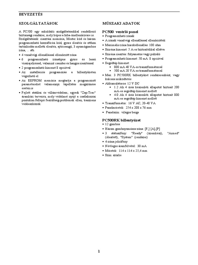 PC500 | PDF
