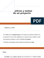 Objetivos y metas de un proyecto social