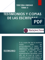 Testimonios y copias notariales