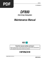 HDS DF800 Maintenance manual