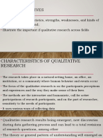 Characteristics of Qualitative Final