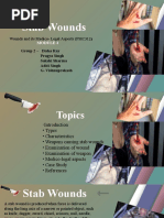 Understanding Stab Wounds: Types & Characteristics | PDF | Knife | Wound