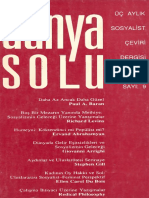 Dünya Solu - 3 Aylık Sosyalist Çeviri Dergisi - Sayı - 009 (Final Sayısı) PDF