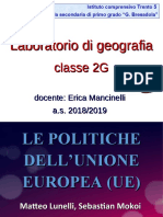 Politiche Unione Europea 2G 18 19 (1)