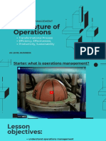 The Nature of Operations