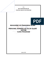 Muhasebe Ve Finansman - Personel Bordro Ve Özlük İşleri Eğitimi-KP PDF