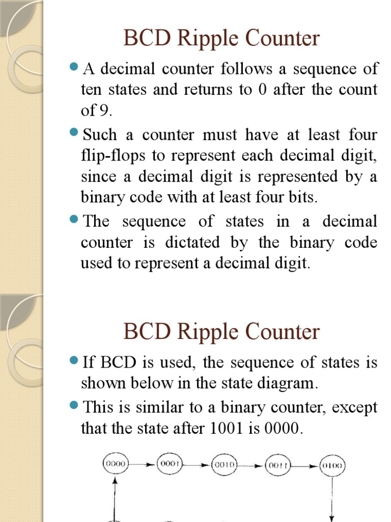 Unit V - 3BCD Ripple Counter | PDF | Digital Electronics | Theoretical  Computer Science