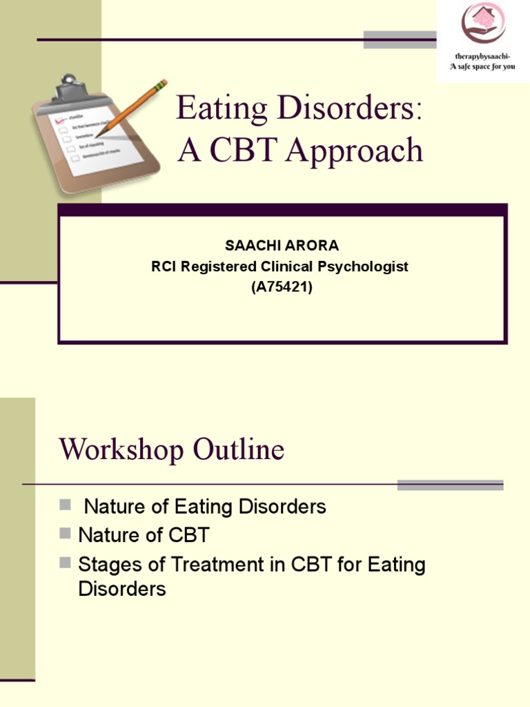 CBT for Eating Disorders Workshop Outline | PDF | Eating Disorder ...