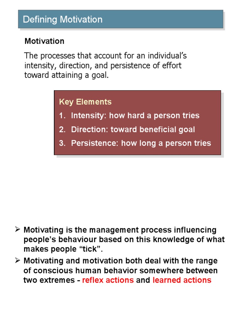 Theories of Motivation: An Overview of Key Concepts and Models | PDF