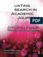 Evaluating Research in Academic Journals A Practical Guide To Realistic Evaluation PDF