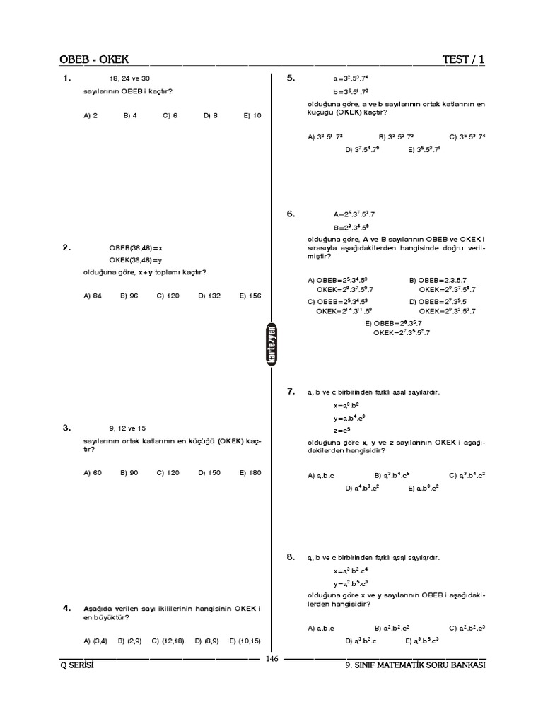 Obeb - Okek Test - 1 | PDF