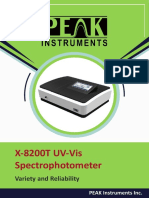 PEAK UV Vis Spectrophotometer X 8200T - Brochure PDF