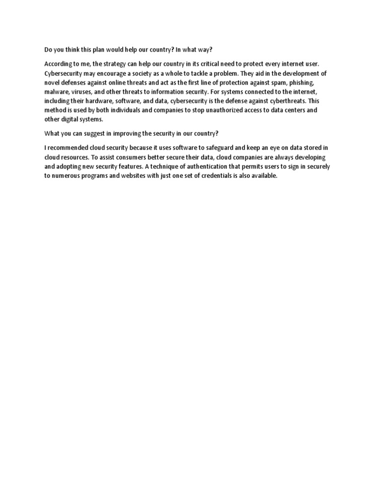 Enhancing National Cybersecurity Strategies | PDF