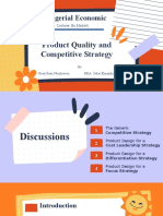 RPS Poin 12 (Product Quality and Competitive Strategy) - Managerial Economic