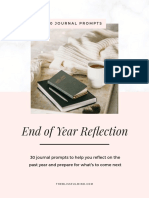 End of Year Journal Prompts 2020 The Blissful Mind