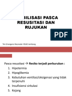 Stabilisasi Pasca Resusitasi & Rujukan