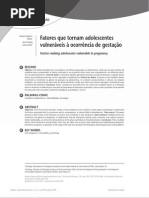 faotres que tornm o adolescente favoravel a reprodução