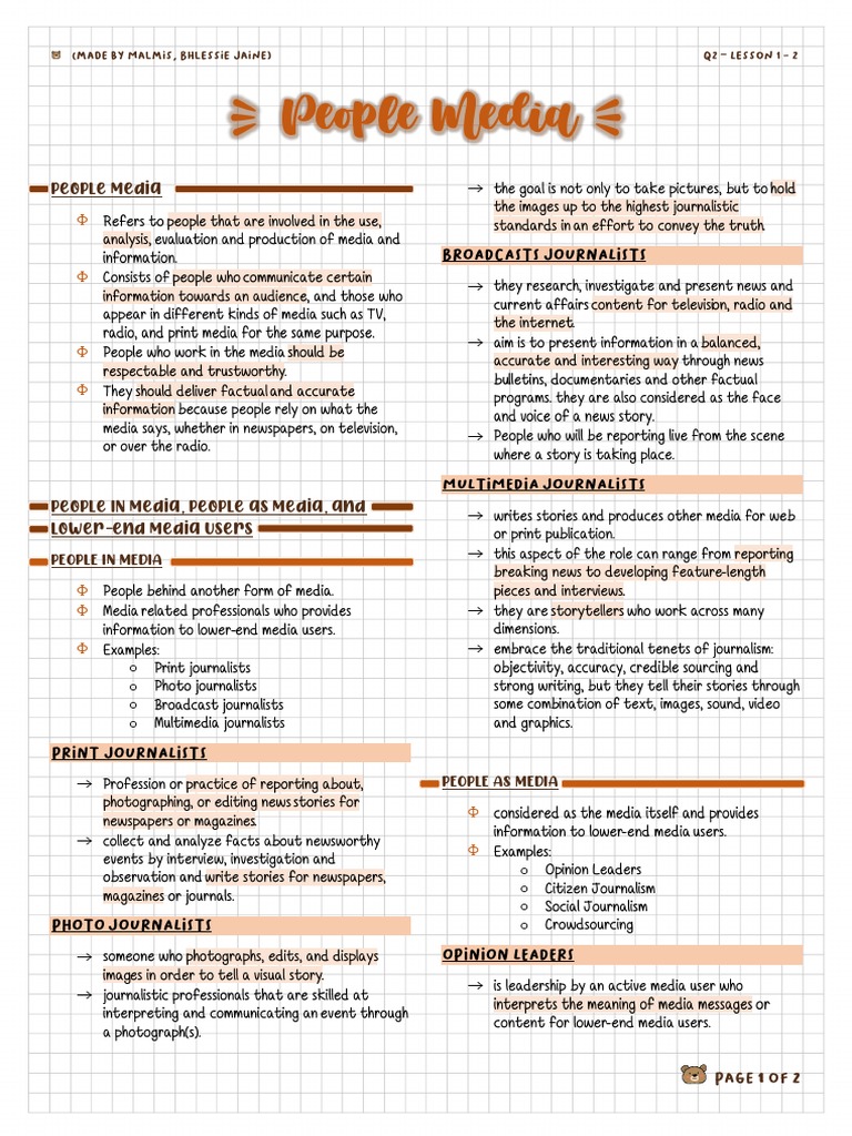 Understanding People in Media Roles | PDF