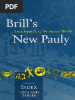 Antiquity Index, Lists and Tables Brill's New Pauly - Encyclopaed ...