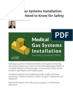 Medical Gas Systems Installation