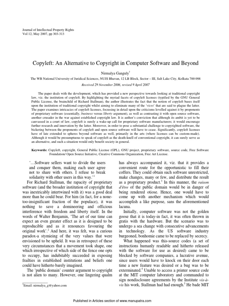 Copyleft Movement | PDF | Free Software | Gnu