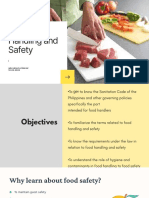 Food Safety and Handling
