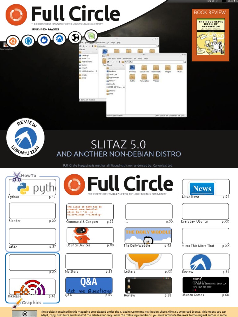 Full Circle Magazine 183 PDF Linux Desktop Environment image