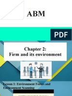 ABM - Lesson 2 - Firm and Its Environment