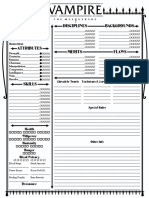 Vampire 5thedition Classic NPCSheet1-Page Interactive