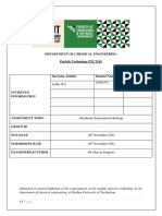 Membrane Separation Report