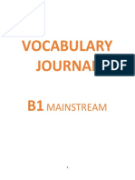 2022-23 B1 Mainstream Vocabulary Journal