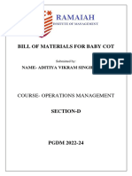 Bill of Materials For Baby Cot