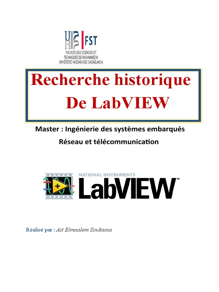 Historique et évolution de LabVIEW | PDF | Logiciel | Génie logiciel