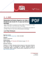 Ensino Superior em Cabo Verde durante a pandemia