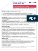 Regras para transporte de animais de assistência emocional