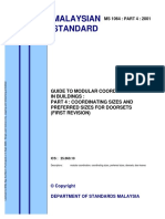 MS 1064 PART 4 2001 - Coordinating-Prefered Sizes For DoorSets - 20080903